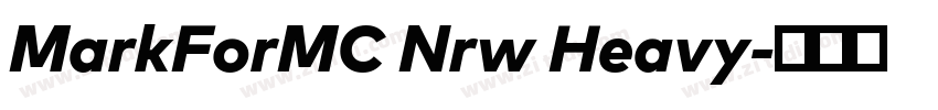 MarkForMC Nrw Heavy字体转换